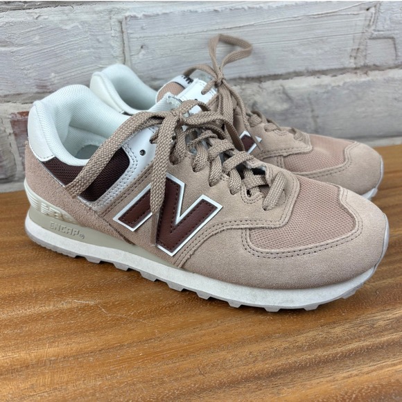 New Balance Shoes - New Balance 574 Suede Sneakers Size 7 Beige Brown ENCAP Athleisure Gorpcore
